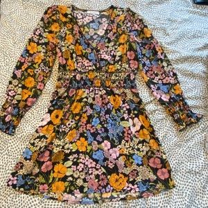 Anthropologie | WAYF | LS Floral Boho Dress